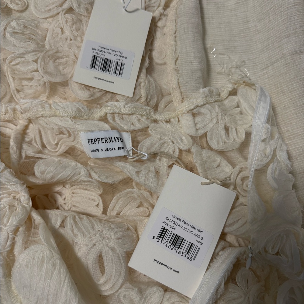 Peppermayo Cream Floral Lace Set - Picture 3 of 3